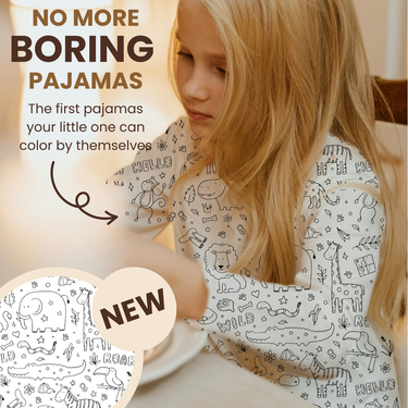 SafariDreams | Colores y llevar - pijama para colorear DIY para niños creativos